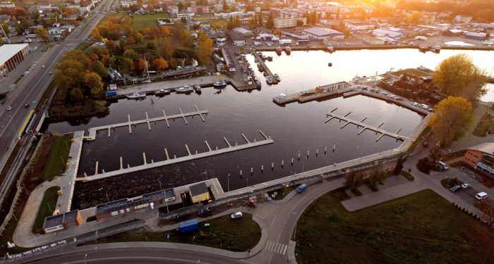 Budowa basenu rybackiego w kołobrzegu - z lotu ptaka