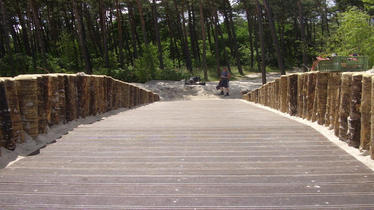 Budowa zejścia na plażę w Władysławowie