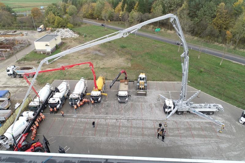 Pompa do betonu o wysięgu 57 m