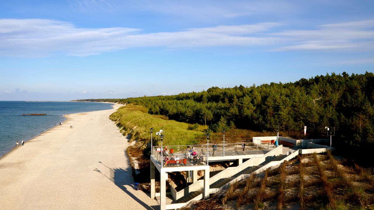 Budowa Zejścia Na Plażę W Grzybowie