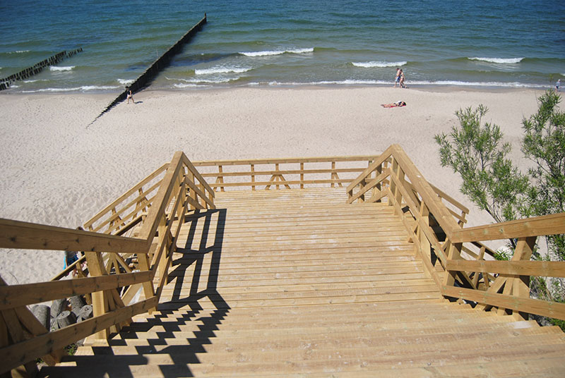 Budowa Zejść Na Plażę W Ustroniu Morskim